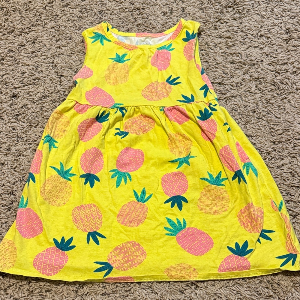 Wonder Nation Yellow Pineapple Dress